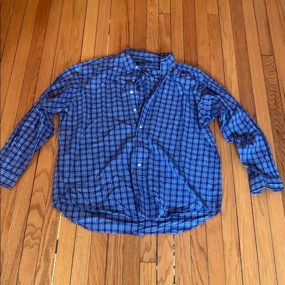 Ralph Lauren Plaid Casual Button Down Shirt